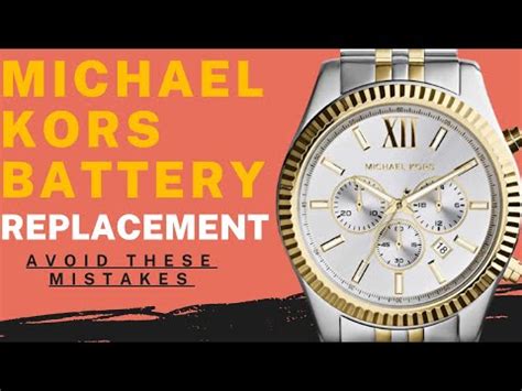 michael kors mk5550 battery|Michael Kors battery replacement.